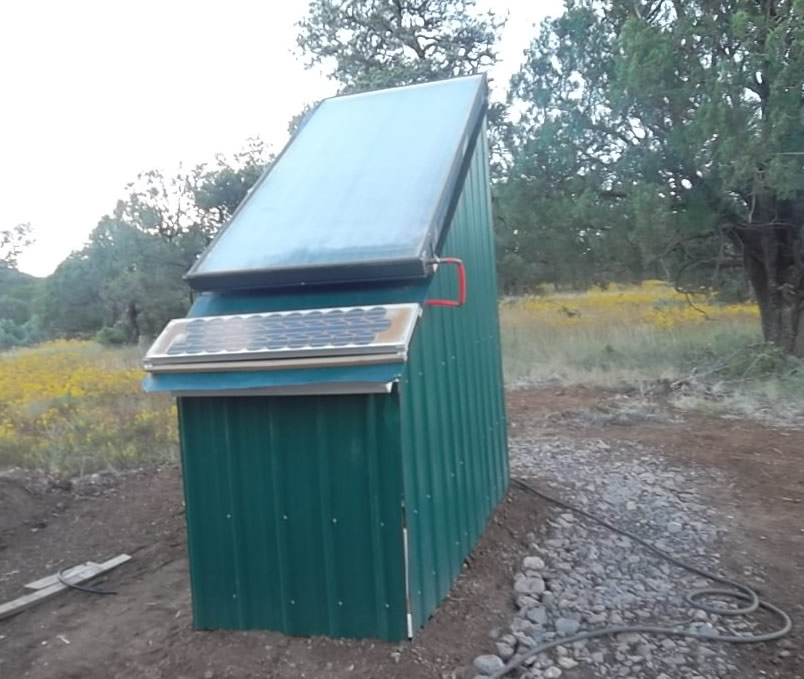 solar heated loo